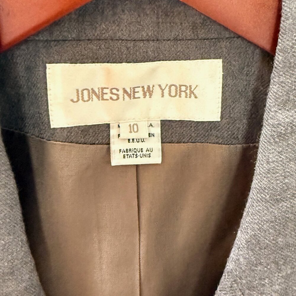 Jones New York Double-Breasted Vintage Wool Blazer Eclectic Grandpa - Picture 3 of 3